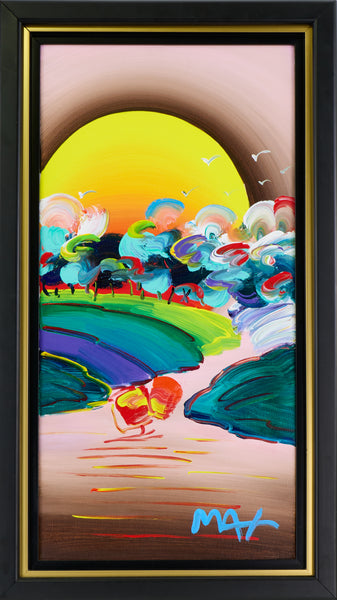 Peter Max, Without Borders (Ver. III), Signed 2018 Original Painting on Canvas