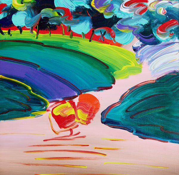 Peter Max, Without Borders (Ver. III), Signed 2018 Original Painting on Canvas
