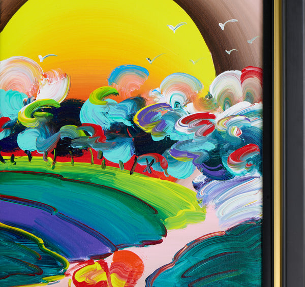 Peter Max, Without Borders (Ver. III), Signed 2018 Original Painting on Canvas