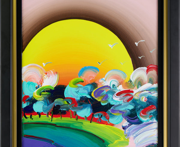 Peter Max, Without Borders (Ver. III), Signed 2018 Original Painting on Canvas