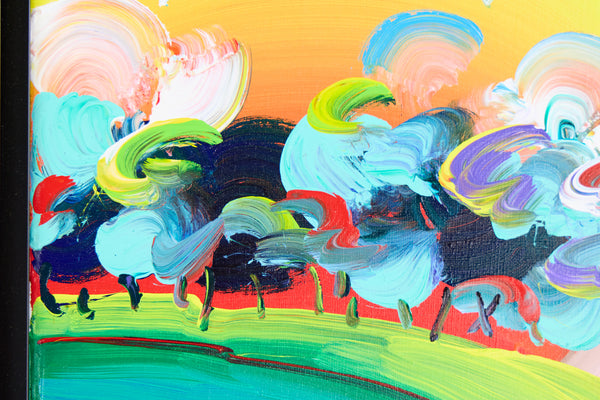 Peter Max, Without Borders (Ver. III), Signed 2018 Original Painting on Canvas
