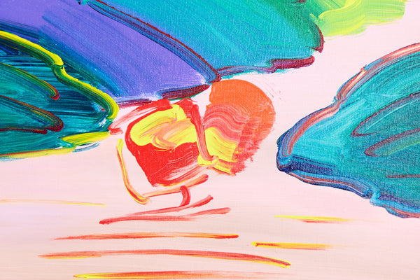Peter Max, Without Borders (Ver. III), Signed 2018 Original Painting on Canvas