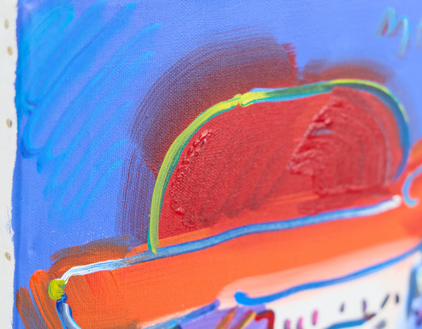Peter Max Zero Series 1989 Signed Original Acrylic Painting on Canvas