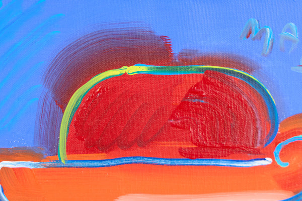 Peter Max Zero Series 1989 Signed Original Acrylic Painting on Canvas