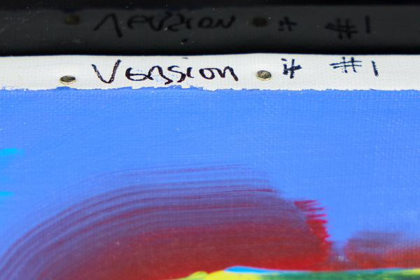 Peter Max Zero Series 1989 Signed Original Acrylic Painting on Canvas