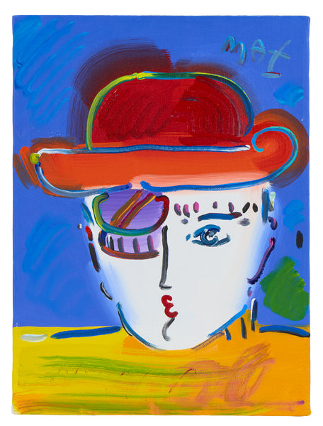 Peter Max Zero Series 1989 Signed Original Acrylic Painting on Canvas
