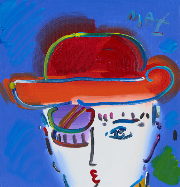 Peter Max Zero Series 1989 Signed Original Acrylic Painting on Canvas