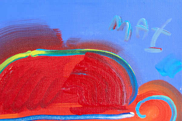 Peter Max Zero Series 1989 Signed Original Acrylic Painting on Canvas