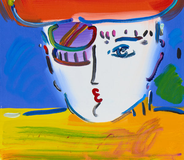 Peter Max Zero Series 1989 Signed Original Acrylic Painting on Canvas