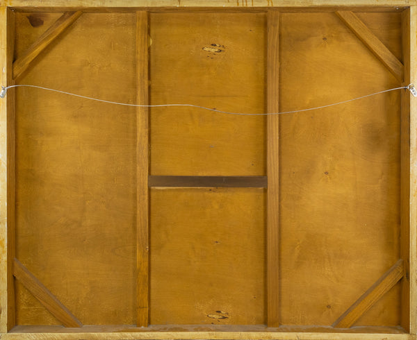 Purvis Young Urban Landscape Signed Large 55 Inch Original Painting