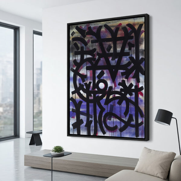 RETNA | Untitled | acrylic and spray paint on canvas (c. 2010–2020). Signed on verso, with certificate of authenticity and direct artist provenance.