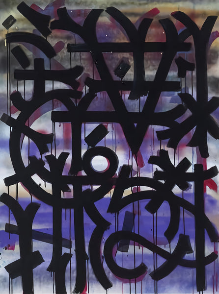 RETNA | Untitled | acrylic and spray paint on canvas (c. 2010–2020). Signed on verso, with certificate of authenticity and direct artist provenance.