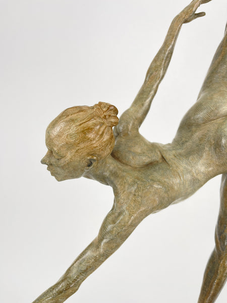 Richard MacDonald, Penche Monet, 36 Inch Tall Bronze Sculpture, Edition of 55