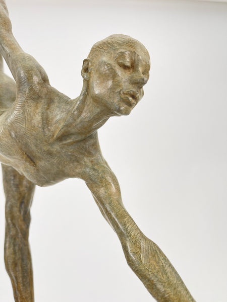 Richard MacDonald, Penche Monet, 36 Inch Tall Bronze Sculpture, Edition of 55