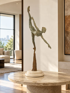 Richard MacDonald, Penche Monet, 36 Inch Tall Bronze Sculpture, Edition of 55