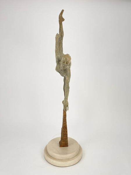Richard MacDonald, Penche Monet, 36 Inch Tall Bronze Sculpture, Edition of 55