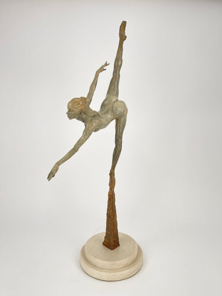 Richard MacDonald, Penche Monet, 36 Inch Tall Bronze Sculpture, Edition of 55