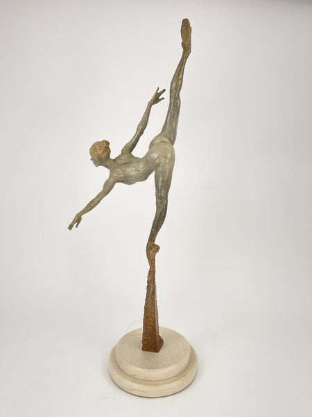 Richard MacDonald, Penche Monet, 36 Inch Tall Bronze Sculpture, Edition of 55