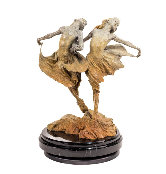 Richard MacDonald Sisters 24” Signed Bronze Sculpture