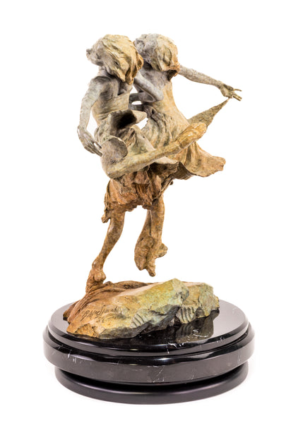 Richard MacDonald Sisters 24” Signed Bronze Sculpture