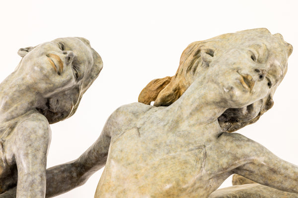 Richard MacDonald Sisters 24” Signed Bronze Sculpture