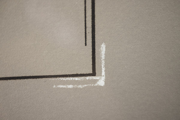 Robert Motherwell Gray Open with White Paint Signed Etching Edition of 79