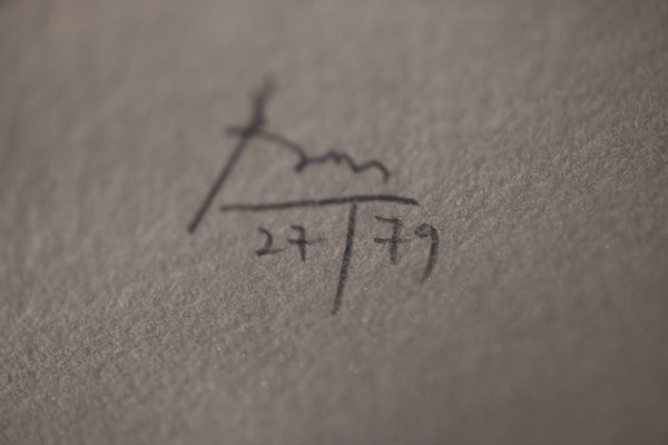 Robert Motherwell Gray Open with White Paint Signed Etching Edition of 79