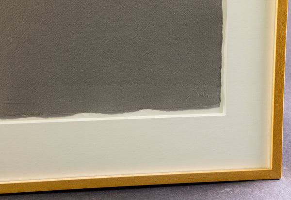 Robert Motherwell Gray Open with White Paint Signed Etching Edition of 79