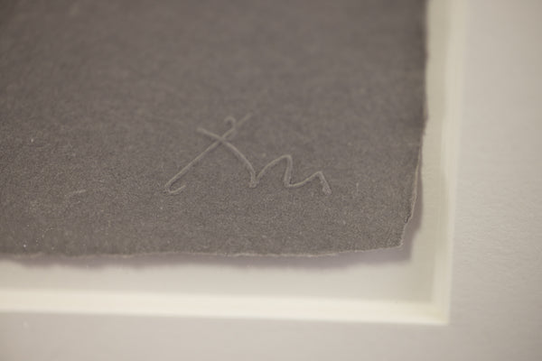 Robert Motherwell Gray Open with White Paint Signed Etching Edition of 79