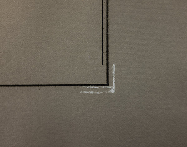 Robert Motherwell Gray Open with White Paint Signed Etching Edition of 79