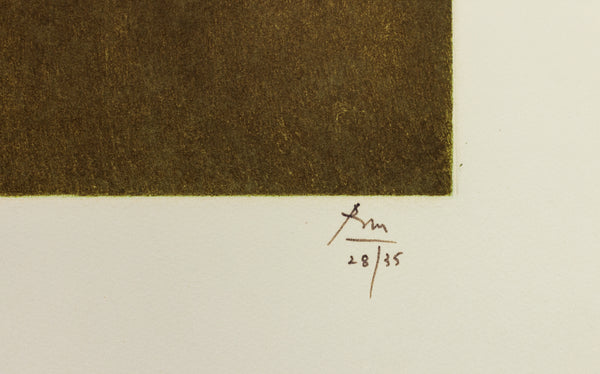 Robert Motherwell Primal Sign III Signed Etching Edition of 35