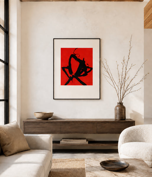 Robert Motherwell, Red Sea I, 1976 Signed Etching Edition of 100