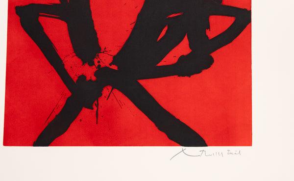Robert Motherwell, Red Sea I, 1976 Signed Etching Edition of 100