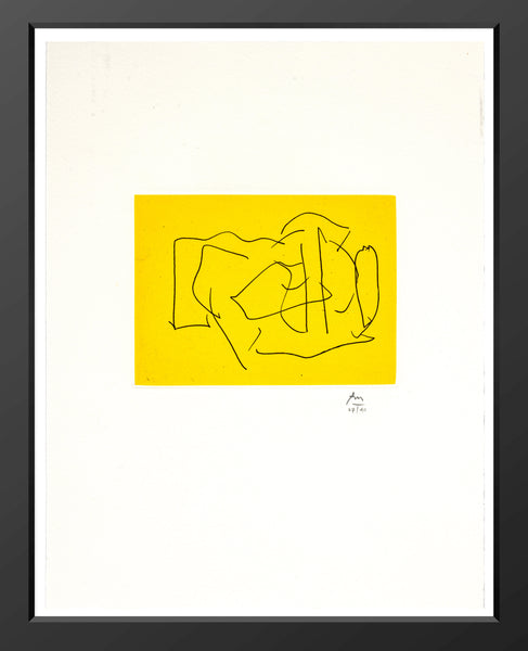 Robert Motherwell, The Bed (from the Ulysses portfolio) - Signed Screenprint Etching Edition of 40