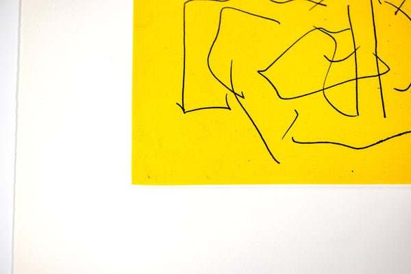 Robert Motherwell The Bed (from the Ulysses portfolio) Signed Screenprint Etching Edition of 40