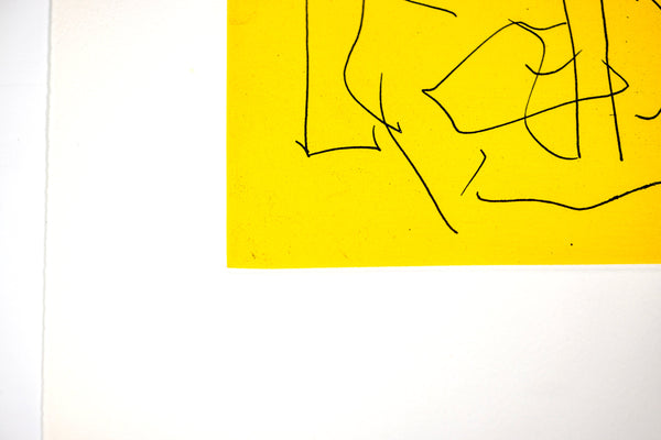 Robert Motherwell The Bed (from the Ulysses portfolio) Signed Screenprint Etching Edition of 40