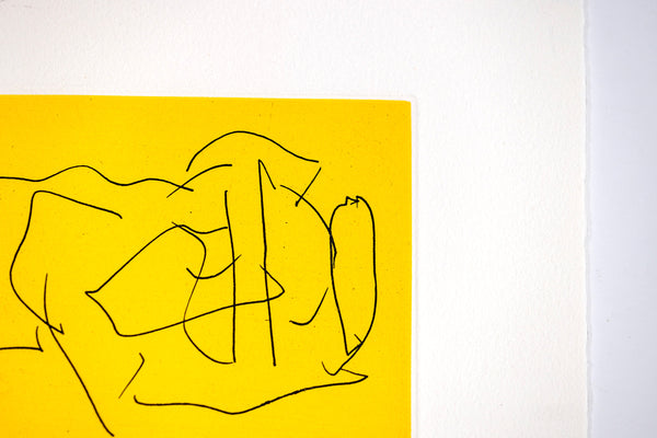 Robert Motherwell The Bed (from the Ulysses portfolio) Signed Screenprint Etching Edition of 40