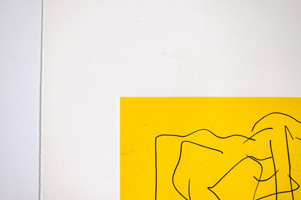 Robert Motherwell The Bed (from the Ulysses portfolio) Signed Screenprint Etching Edition of 40