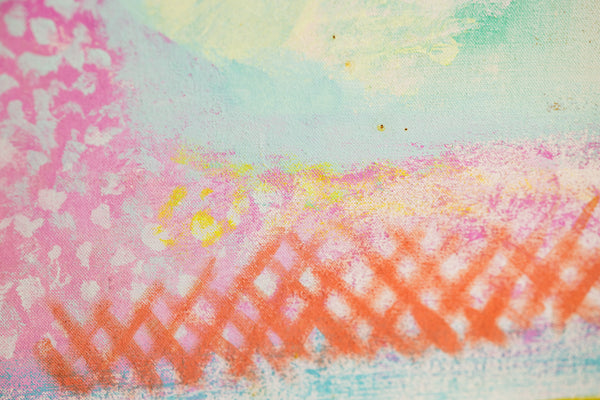 Robert Natkin Archaic Smile 1968 Signed Large 48” Original Painting