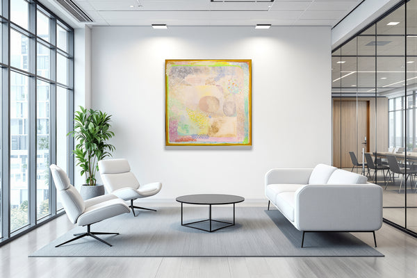 Robert Natkin's 1968 "Archaic Smile" is signed, titled and dated on verso. Purchase includes a gallery certificate of authenticity from Modern Artifact