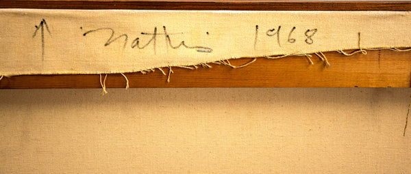 Robert Natkin Archaic Smile 1968 Signed Large 48” Original Painting