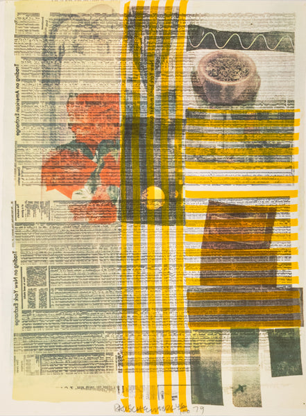 Robert Rauschenberg One More and We Will Be More Than Halfway There Signed Screenprint Edition of 100