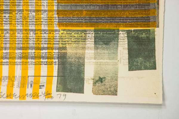 Robert Rauschenberg One More and We Will Be More Than Halfway There Signed Screenprint Edition of 100