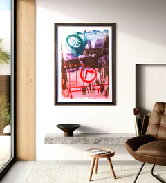 Robert Rauschenberg, Storyline, an intaglio print from the Ground Rules series, is a signed and numbered edition
