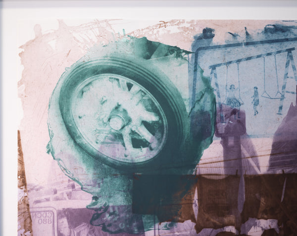 Robert Rauschenberg, Storyline, an intaglio print from the Ground Rules series, is a signed and numbered edition
