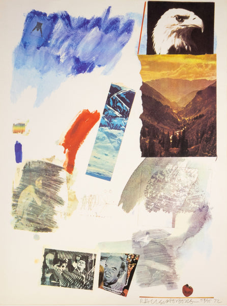 Robert Rauschenberg, Untitled (McGovern), 1972 Signed Lithograph Edition of 75