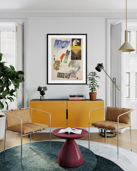 Robert Rauschenberg’s 1972 lithograph Untitled (McGovern)—a rare signed, numbered edition of 75—features layered political imagery and includes a Certificate of Authenticity.