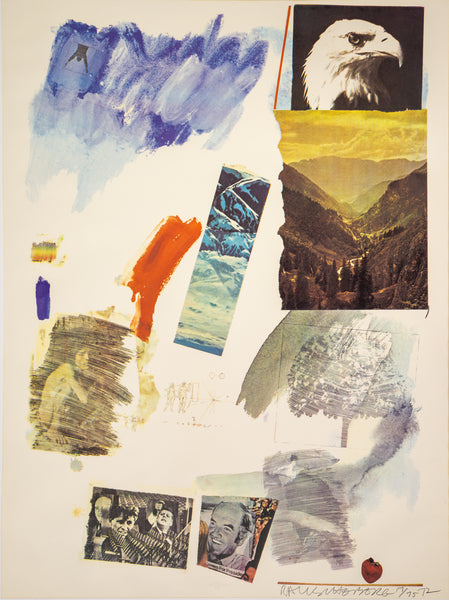 Robert Rauschenberg Untitled (McGovern) 1972 Signed Lithograph Edition of 75