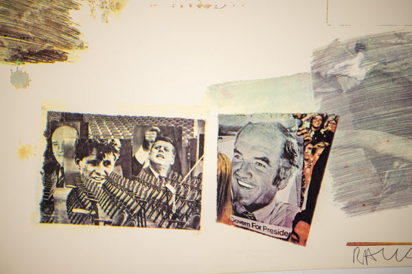 Robert Rauschenberg Untitled (McGovern) 1972 Signed Lithograph Edition of 75