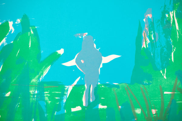 Romare Bearden | Caribbean Landscape | 1979 screenprint on Arches paper